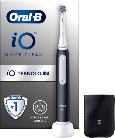 Szczoteczka elektryczna Oral-B iO White Clean, czarna/biała | Oral-B