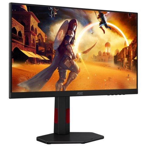 AOC 24G4ZR | 24" | Fast IPS | FHD | 16:9 | 240 Hz | 1 ms | 1920 x 1080 pikseli | 300 cd/m² | 2 porty HDMI | Czarny