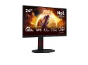AOC 24G4ZR | 24" | Fast IPS | FHD | 16:9 | 240 Hz | 1 ms | 1920 x 1080 pikseli | 300 cd/m² | 2 porty HDMI | Czarny
