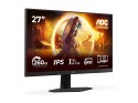 AOC 27G4ZRE | 27 cali | Fast IPS | FHD | 16:9 | 260 Hz | 1 ms | 1920 x 1080 pikseli | 300 cd/m² | Liczba portów HDMI: 2 | Czarny