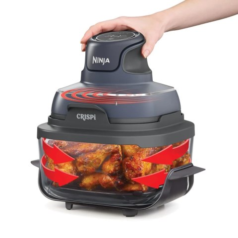 Ninja Fryer 4w1 Szklana 3,8L FN101EUGY 1700W Crispi Niebiesko-Czarny