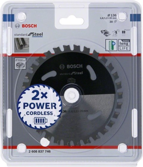 Bosch 2 608 837 746 ostrze do piły tarczowej 13,6 cm 1 szt.