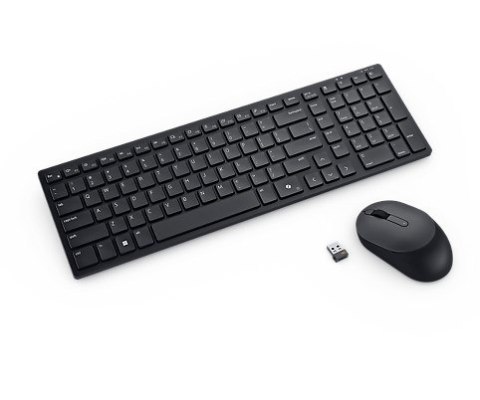 DELL Kompaktowa cicha klawiatura i mysz Pro — KM555 - niemiecka (QWERTZ)