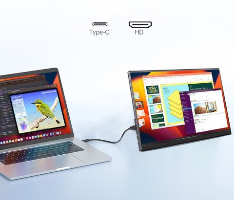 Extralink SMART LIFE 14 PORTABLE MONITOR IPS FHD S15 FOR LAPTOPS & PHONES & CONSOLES USB-C/MICRO-HDMI
