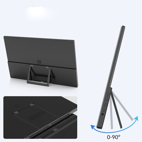 Extralink SMART LIFE 14 PORTABLE MONITOR IPS FHD S15 FOR LAPTOPS & PHONES & CONSOLES USB-C/MICRO-HDMI