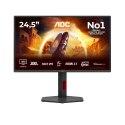 Monitor AOC Q25G4SR, 24,5 cali, IPS, Złącze QHD, 16:9, 300 Hz, 1 ms, 2560 x 1440 pikseli, 400 cd/m2, Ilość portów HDMI: 2, Czarn