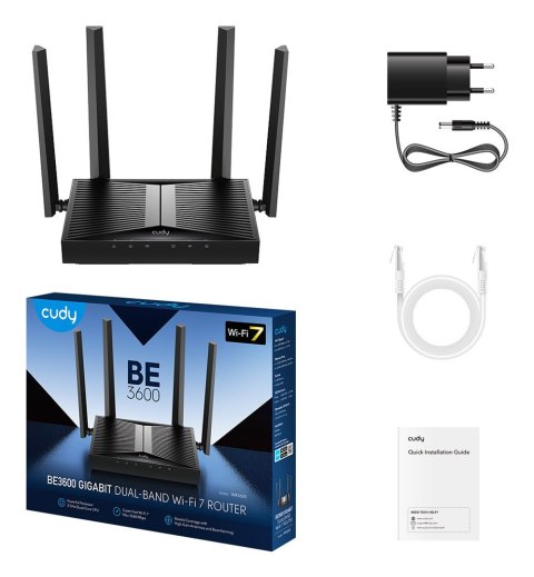 Router CUDY WR3600 BE3600 Gigabit Wi-Fi 7