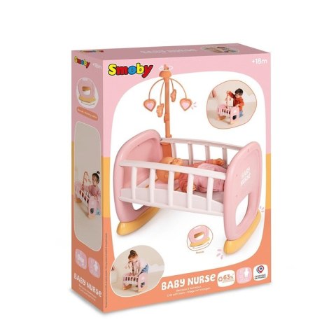SMOBY Baby Nurse kołyska z karuzelkš 220390