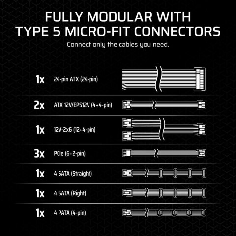 *CORSAIR SF Series SF850 80 PLUS Platinum SFX