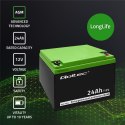 Qoltec Akumulator AGM | 12V | 24Ah | max 360A