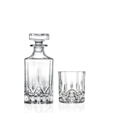 WHISKEY GLASSES AND GARAFE SET 6 PCS. OP