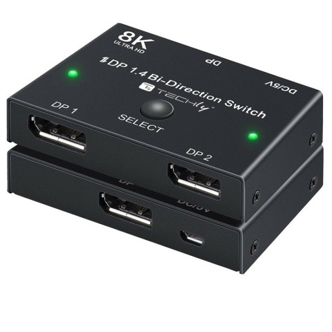 Techly IDATA-DP-2DP-8KT przełącznik wideo DisplayPort