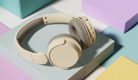 Philips TAH3209BG/00 słuchawki/zestaw słuchawkowy Bezprzewodowy Opaska na głowę Połączenia/muzyka Bluetooth Beżowy