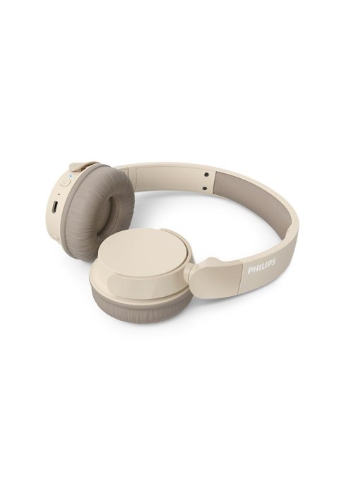 Philips TAH3209BG/00 słuchawki/zestaw słuchawkowy Bezprzewodowy Opaska na głowę Połączenia/muzyka Bluetooth Beżowy