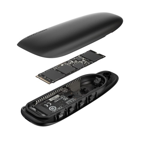 ASUS COBBLE Black (ESD-A1A/BLK) Obudowa SSD Czarny M.2