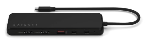 Satechi 13-w-1 USB-C Triple Display Multiport Adapter - adapter USB-C (1x Ethernet 1 Gbps, 3x USB-A 5 Gbps, 1x USB-A 10 Gbps, 2x