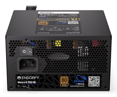 ENDORFY Vero L6 moduł zasilaczy 750 W 24-pin ATX ATX Czarny