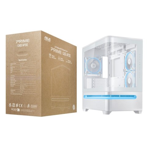 ASUS PRIME AP202 ARGB Mini Tower Biały