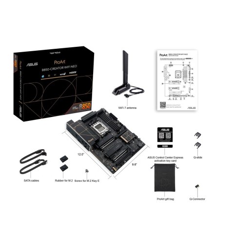 ASUS PROART B850-CREATOR WIFI NEO AMD B850 Gniazdo AM5 ATX