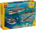 LEGO CREATOR 3 W 1 31381 Groźny rekin i skrzynia ze skarbem