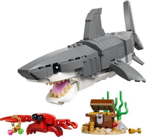 LEGO CREATOR 3 W 1 31381 Groźny rekin i skrzynia ze skarbem
