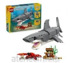 LEGO CREATOR 3 W 1 31381 Groźny rekin i skrzynia ze skarbem