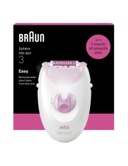 Depilator Braun Silk-épil 3 SE3-000, biały/różowy