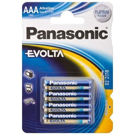 Panasonic LR03 4-BL Panasonic EVOLTA AAA/LR03, Alkaline, 4 pc(s)