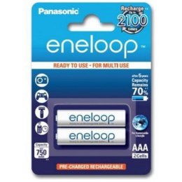 Panasonic eneloop AAA/HR03, 750 mAh, Rechargeable Batteries Ni-MH, 2 pc(s)