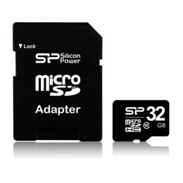 Silicon Power 8 GB, SDHC, Flash memory class 4, SD adapter