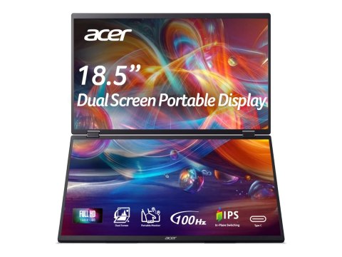 Acer Acer | PD193Q Ebmiuux | 19 cali | IPS | Full HD (1080p) 1920 x 1080 przy 100 Hz | 250 cd/m² | HDMI, 2xUSB-C | regulacja nac