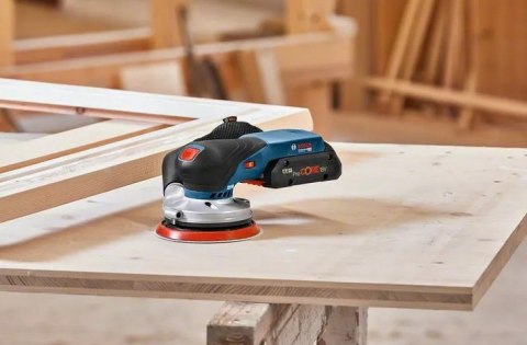 Bosch GEX 18V-125 Professional Losowa szlifierka oscylacyjna 10000 RPM 20000 OPM Czarny, Niebieski, Szary, Czerwony
