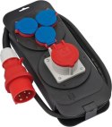 Brennenstuhl 1151600010 rozdzielacz zasilania PDU 4 x gniazdo sieciowe Czarny, Niebieski, Czerwony
