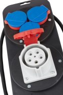 Brennenstuhl 1151600010 rozdzielacz zasilania PDU 4 x gniazdo sieciowe Czarny, Niebieski, Czerwony