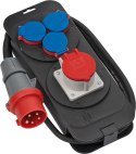 Brennenstuhl 1151600010 rozdzielacz zasilania PDU 4 x gniazdo sieciowe Czarny, Niebieski, Czerwony