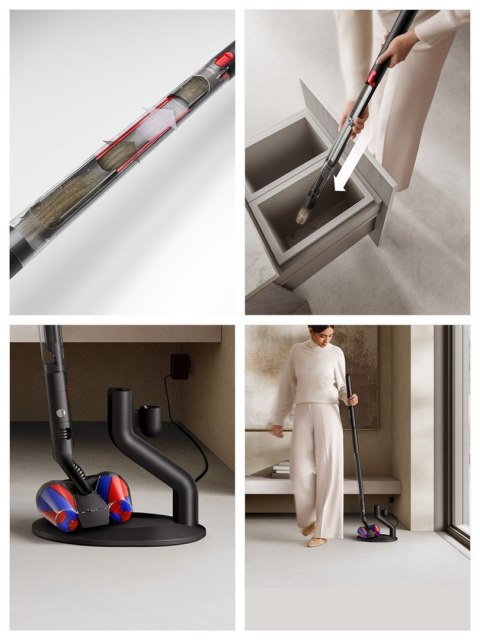 Dyson PencilVac Fluffycones Pionowy odkurzacz Bateria Suchy Bez worka 0,8 l Czarny, Szary
