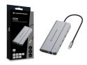 Conceptronic DONN34G stacja dokująca Przewodowa USB 3.2 Gen 2 (3.1 Gen 2) Type-C Szary