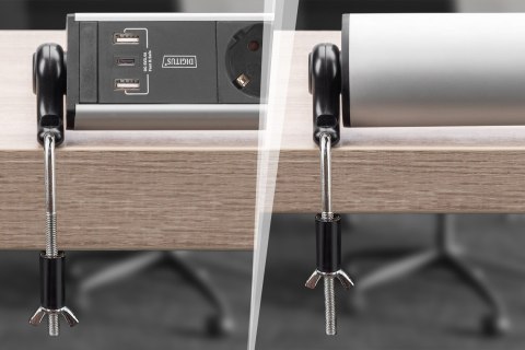 Digitus 6-gniazdkowa biurowa listwa zasilająca z 3 portami USB
