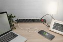 Digitus 6-gniazdkowa biurowa listwa zasilająca z 3 portami USB