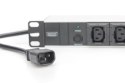 Digitus Listwa zasilająca PDU 19" Rack, 10x gniazdo C13, 2.0m, 1x wtyk C14, 10A, zabezpieczenie przeciążeniowe, profil aluminiow