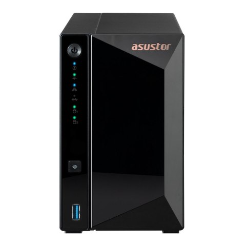 Asustor DRIVESTOR 2 Pro Gen2 AS3302T v2 NAS Realtek RTD1619B 2 GB DDR4 ADM Czarny