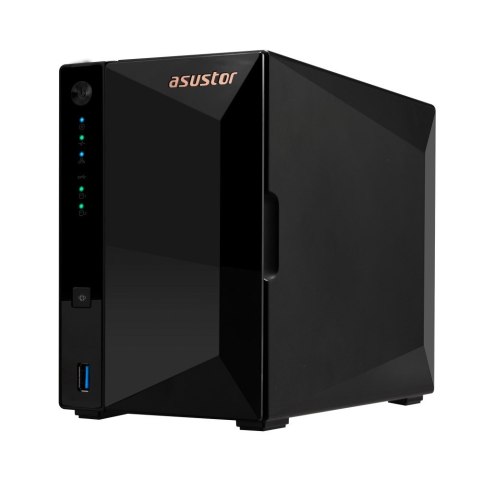 Asustor DRIVESTOR 2 Pro Gen2 AS3302T v2 NAS Realtek RTD1619B 2 GB DDR4 ADM Czarny