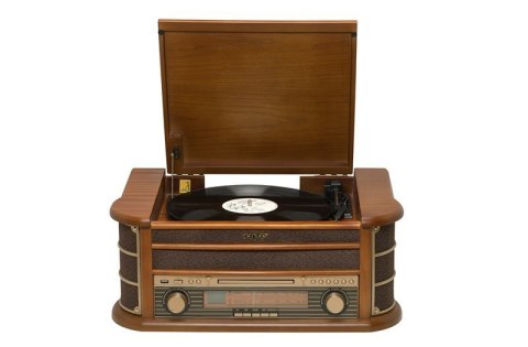 Gramofon Denver MCR-50MK3 Retro - drewno Wood Dark (FM, CD, USB)