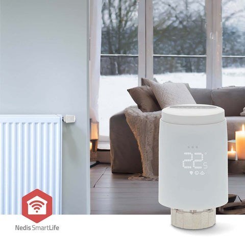 Inteligentny termostat grzejnikowy ZigBee Nedis SmartLife ZBHTR20WT