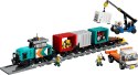 LEGO City 60509 - Portowy pociąg towarowy, dźwig i ciężarówka