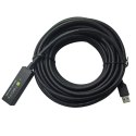 Techly ICUR30100G kabel USB USB 3.2 Gen 1 (3.1 Gen 1) 10 m USB A Czarny