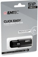 Emtec B110 Click Easy 3.2 pamięć USB 512 GB USB Typu-A 3.2 Gen 2 (3.1 Gen 2) Czarny
