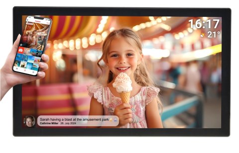Ramka na zdjęcia Denver z FRAMEO 31.5" 32GB czarna