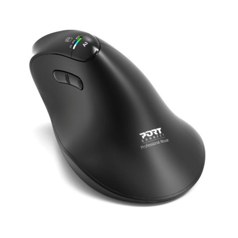 Mysz PORT CONNECT | ERGO AUDITOR | Bezprzewodowa | Bluetooth, 2,4 GHz | Czarna