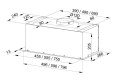 Okap do zabudowy MAAN Fiugi L 50 cm | LED | biały